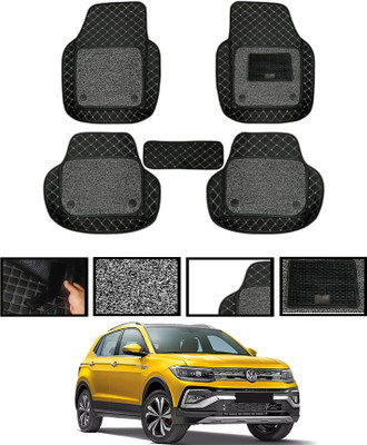 MATIES Leatherite 7D Mat For  Volkswagen Taigun(Black)