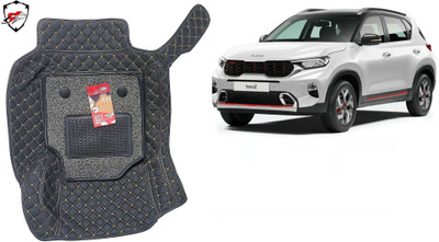 VIAZ VENTURES Leatherite 7D Mat For  Kia Sonet(Black)