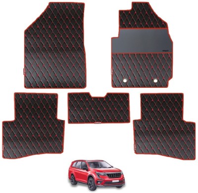 elegant Leatherite Standard Mat For  Mahindra XUV 700 (5 Seater)(Black, Red)