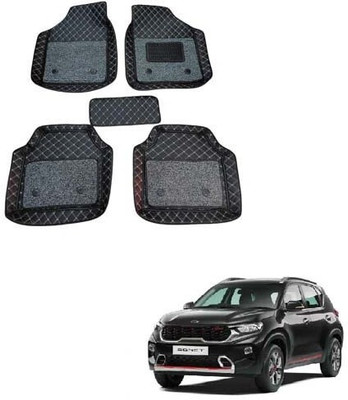 KUNTAIL ENTERPRISES Leatherite 7D Mat For  Universal For Car(Black)