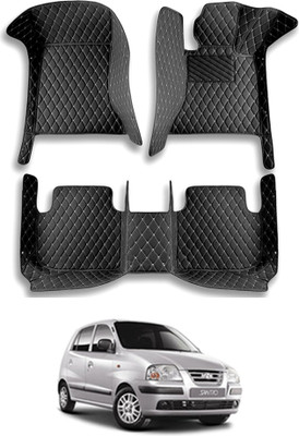 MATIES Leatherite 7D Mat For  Hyundai Santro Xing(Black)