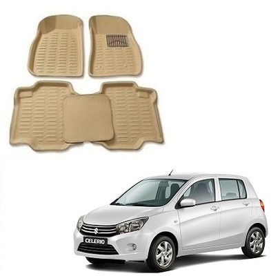 SLSHILPA Plastic Standard Mat For  Maruti Suzuki Celerio(Beige)
