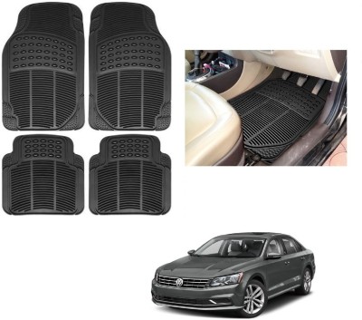 ROSHNEER ENTERPRISES Rubber Standard Mat For  Volkswagen Passat(Black)