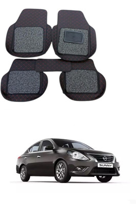 arneja trading company Leatherite 7D Mat For  Nissan Sunny(Black)