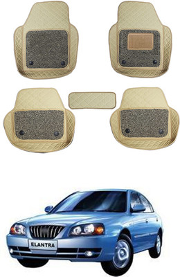 RKPSP Leatherite 7D Mat For  Hyundai Elantra(Beige)