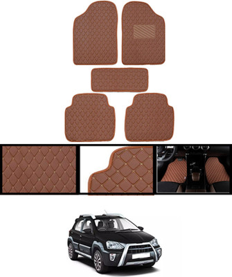 AYW Leatherite Standard Mat For  Maruti Suzuki Etios Cross(Orange)