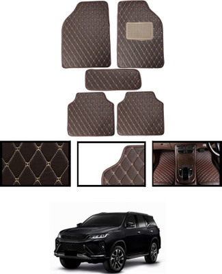 MATIES Leatherite Standard Mat For  Toyota Universal For Car(Brown)