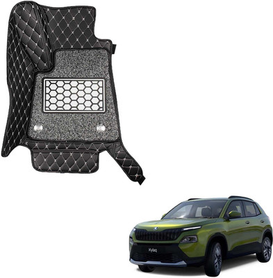 COSMOGEAR Leatherite 7D Mat For  Skoda Universal For Car(Black)