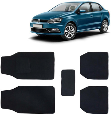 Kingsway Fabric Standard Mat For  Volkswagen Ameo(Black)