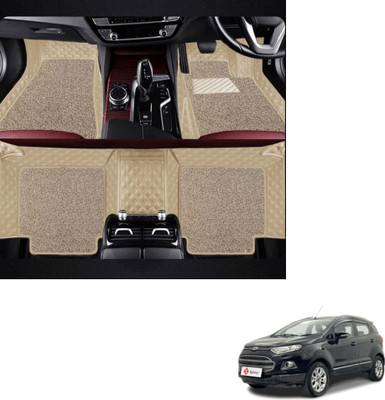 Autoclow Leatherite 7D Mat For  Ford Ecosport(Beige)