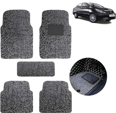AutoRetail Vinyl Standard Mat For  Tata Manza(Grey)