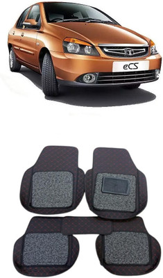 ARNEJA Leatherite 7D Mat For  Tata Indigo eCS(Red, Black)
