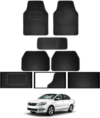 MATIES Fabric Standard Mat For  Skoda Rapid(Black)
