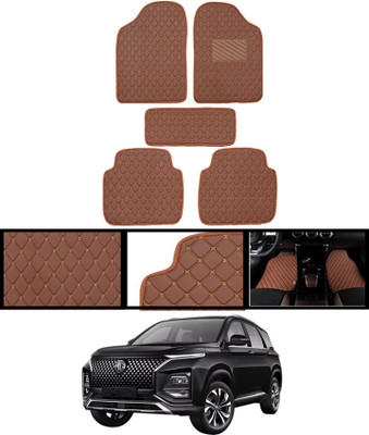MATIES Leatherite Standard Mat For  MG Hector(Brown)