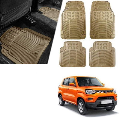 Znee Smart Rubber Standard Mat For  Universal For Car(Beige)