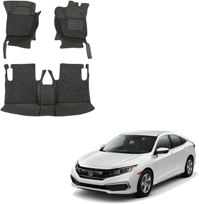 TOFIT ENTERPRISE Leatherite 7D Mat For  Honda Civic(Black, Beige)