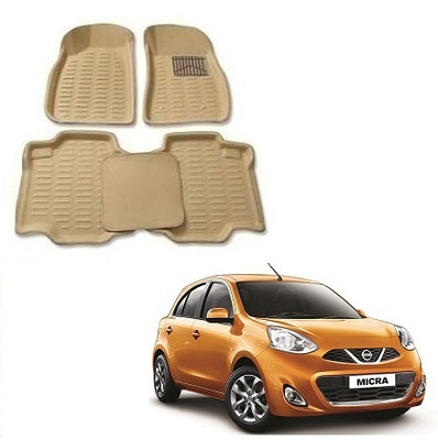 KBTR Plastic 3D Mat For  Nissan Micra(Beige)