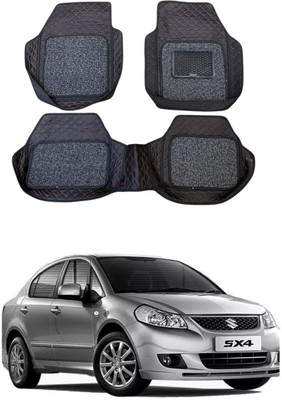 ARNEJA Leatherite 7D Mat For  Maruti Suzuki SX4(Red, Black)