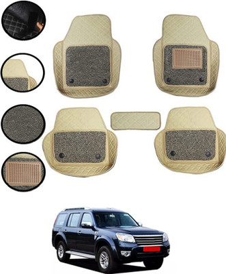 zplus Leatherite 7D Mat For  Ford Universal For Car(Beige)