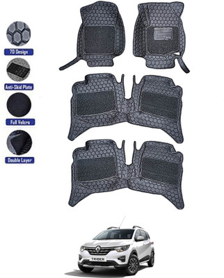 MATIES Leatherite 8D Mat For  Renault Triber(Black)