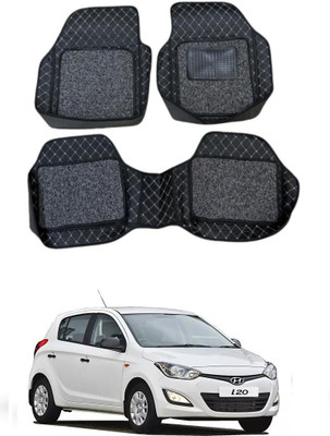 KUNTAIL ENTERPRISES Leatherite 7D Mat For  Hyundai i20(Black)