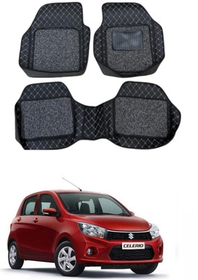 arneja trading company Leatherite 7D Mat For  Maruti Suzuki Celerio(Silver, Black)