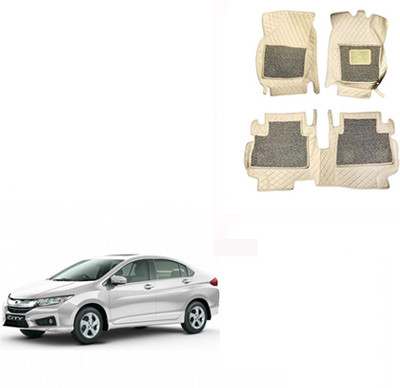 Autorepute Leather 7D Mat For  Honda New City(Beige)