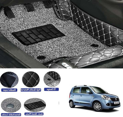 STYLE CHOICE Leather 7D Mat For  Maruti WagonR(Black)