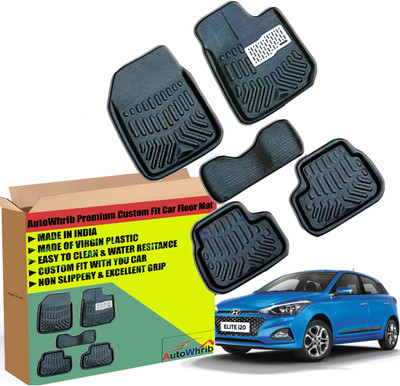 Autowhrib Plastic 3D Mat For  Hyundai Elite i20(Black)