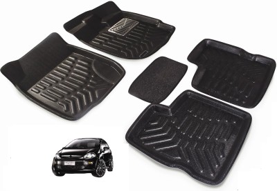 MOCKHE PVC 3D Mat For  Fiat Punto Evo(Black)