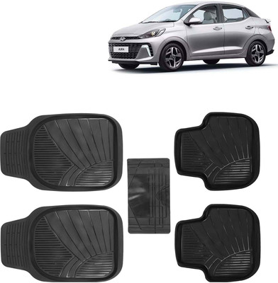 Kingsway PVC Tray Mat For  Hyundai Aura(Black)