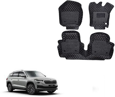 Autorepute Leather 7D Mat For  Skoda Kodiaq(Black)