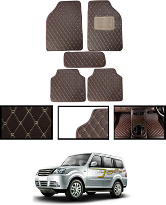 MATIES Leatherite Standard Mat For  Tata Grand Dicor(Brown)