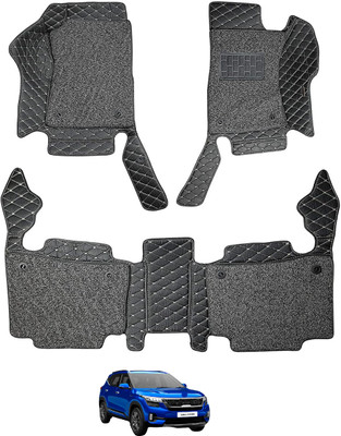 Auto Hub Leatherite 7D Mat For  Kia Seltos(Black)