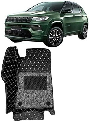 JAITRADERS Leather 7D Mat For  Jeep Compass(Black)