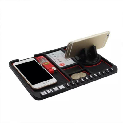 MFORALL Silicone Standard Mat For  Universal For Car(Black)