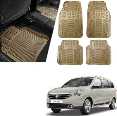 Znee Smart Rubber Standard Mat For  Universal For Car(Beige)