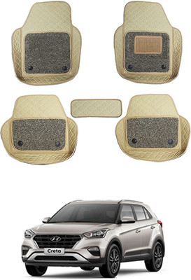AYW Leatherite 7D Mat For  Hyundai Creta(Beige)