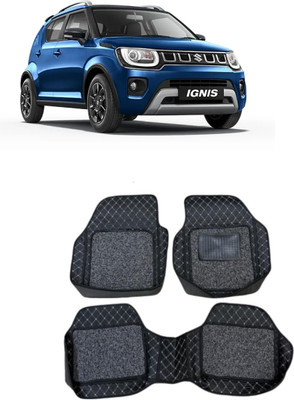 arneja trading company Leatherite 7D Mat For  Maruti Ignis(Silver, Black)