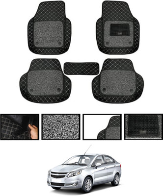 MSNP Leatherite 7D Mat For  Chevrolet Sail(Black)