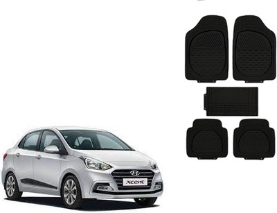 Autorepute Rubber Standard Mat For  Hyundai Xcent(Black)