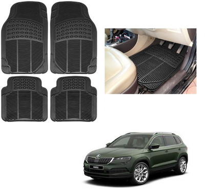 ROSHNEER ENTERPRISES Rubber Standard Mat For  Skoda Karoq(Black)