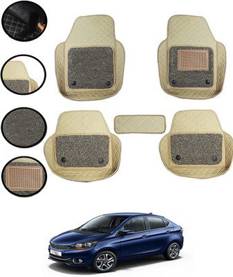 ABJD Leatherite 7D Mat For  Tata Tigor EV(Beige)