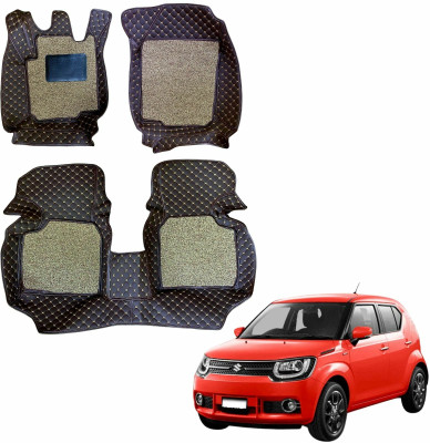 Mecarnic Leatherite 7D Mat For  Maruti Suzuki Ignis(Brown)