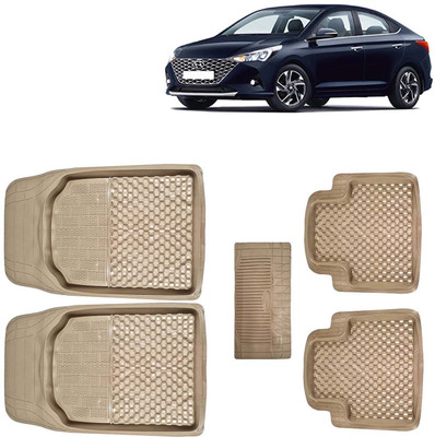 Kingsway PVC Tray Mat For  Hyundai Verna(Beige)