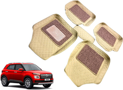 AUTO PEARL Leatherite 7D Mat For  Hyundai Venue(Beige)