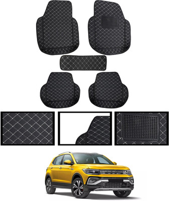 monolive Leatherite Tray Mat For  Volkswagen Taigun(Black)