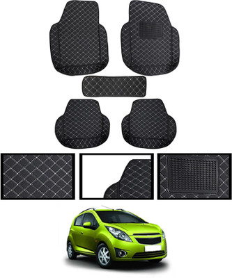 ABJD Leatherite 7D Mat For  Chevrolet Beat(Black)
