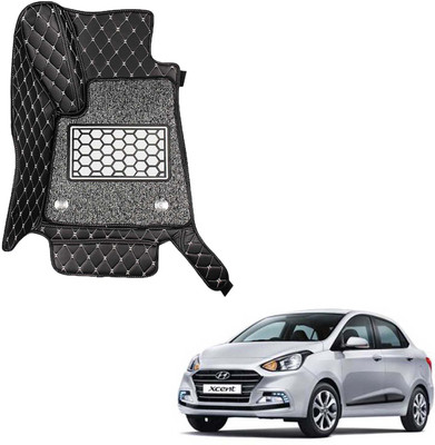 COSMOGEAR Leatherite 7D Mat For  Hyundai Xcent(Black)