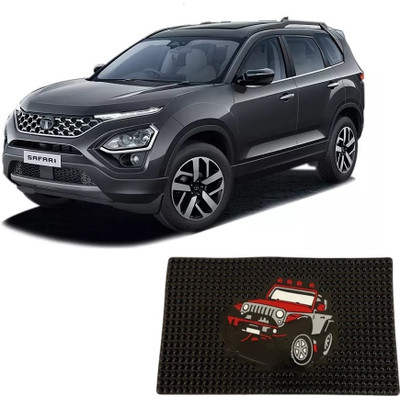 ARNEJA Rubber Standard Mat For  Tata Safari(Black)